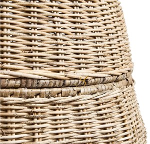 Cute Banana Shaped Rattan Storage <b>Basket</b> Handwoven Wicker Toy Organizer Bin Whimsical Decorative <b>Basket</b> <b>with</b> <b>Lid</b> for Kids Room - Product Image 4