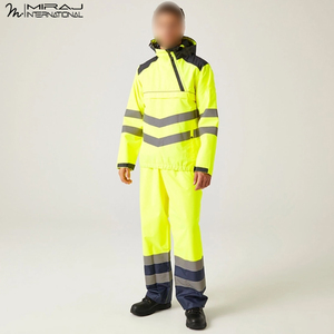 Yellow Color 6 Waterproof <b>Hi</b>-Viz Pullover Style Custom Logo Good Supplier Trendy High Visibility Yellow Reflective Safety <b>Jacket</b> - Product Image 5