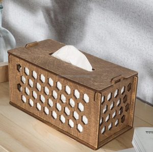 Custom Wood <b>Tissue</b> Box Hand Carved <b>Facial</b> <b>Tissue</b> Holder for Kitchen Living Room or Bedroom from India - Product Image 1