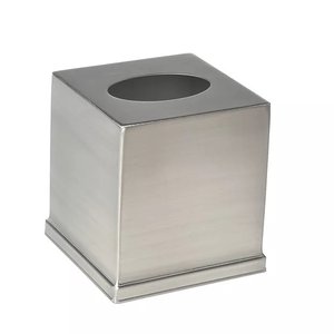 Luxury <b>Grey</b> Rectangular Tissue <b>Box</b> Modern Metal Tissue Dispenser Holder For Home Bathroom Hotel Office Decor Affordable Price - Product Image 5
