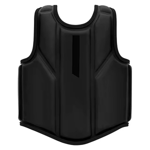 Black PVC Boxing Chest Protector <b>Training</b> Gear for MMA Muay Thai Winter Model ME-CP-91210 Customized Packaging - Product Image 2