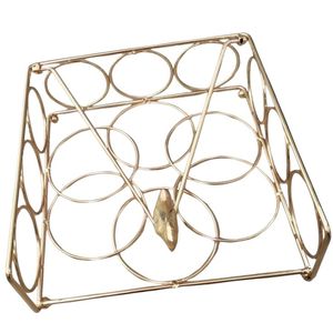 Elegant Metal Napkin Holder Decorative <b>Table</b> Organizer Modern Dining Accessory For Restaurants Home Kitchen Settings - Product Image 3