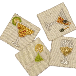 Customized <b>Beaded</b> <b>Coaster</b> Intricate Seed Beads Embroidery Design Buddhism Cotton Wholesale Handmade Craft - Product Image 1