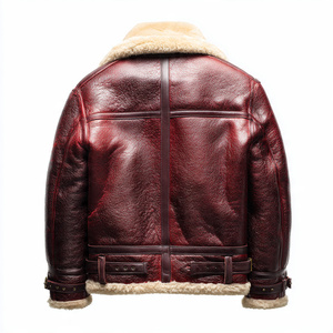 PREMIUM FUR <b>LEATHER</b> <b>JACKET</b> HEAVY DUTY FOR FORMAL WEAR. This one Screams Money and Durability. Winter <b>Jacket</b> that actually lasts - Product Image 3