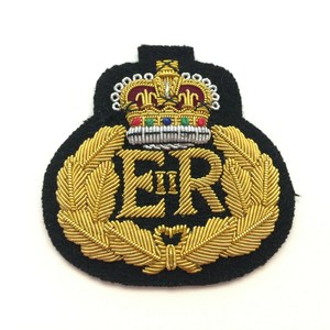 Parche Bordado Personalizado Ecológico para Coser en Gorras, Insignia de Gobernador Británico Ultramarino, Decoración con Lentejuelas de Hilo Dorado, Magnético - Product Image 5