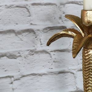 Porte-bougie conique en métal doré de luxe en forme de palmier, statue de bougeoir tropicale en forme de cocotier, décoration de table unique pour mariage d'été et maison - Product Image 5