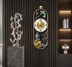 Elegante Reloj de Pared de Metal de Lujo, Diseño Artístico Abstracto, Hecho a Mano, Decorativo, para Sala de Estar, Oficina en Casa, a Precio Económico - Product Image 3