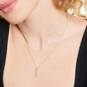 Elegante Collar de Cadena con Diamantes de Moissanita Brillantes, Plata de Ley 925, Joyería Fina Minimalista, Regalo para Mujer - Product Image 4