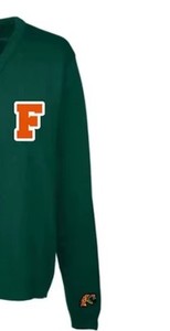 Cardigan à double boutonnage brodé à col en V pour femme de l'Université d'Agriculture et de Médecine de Floride (FAMU) à séchage rapide - Product Image 5