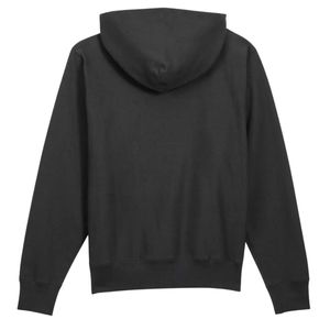 Relaxed Fit Fleece Hooded <b>Sweatshirt</b> in <b>Black</b> Color Soft Cotton Blend Pullover Hoodie Casual Warm Unisex Streetwear for Men - Product Image 2