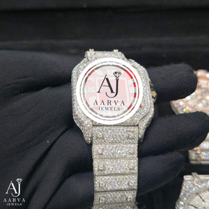 Montre analogique mécanique en acier inoxydable avec cadran carré et cristaux, bracelet de 20 mm, cadran de 30 mm, bijou de déclaration pour femme, cadeau de fête - Product Image 6