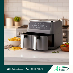 Mini Freidora de Aire Compacta de 7.5L con Pantalla LCD, Fácil de Limpiar, Sin Aceite, Multifuncional, para Comidas Saludables en Casa - Product Image 1