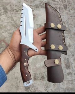 Cuchillo de caza hecho a mano con hoja fija de acero inoxidable, cuchillo utilitario para acampar al aire libre con mango de madera, ¡gran oferta! - Product Image 4