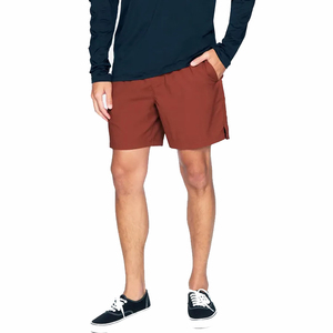 Shorts de Baño para Hombre, Color Sólido, Cintura Media, Cordón Ajustable, Secado Rápido, Estilo Casual - Product Image 6
