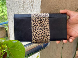 คลัทช์หนังสไตล์ใหม่หนังวัวซ่อนขนสัตว์ผู้หญิงกระเป๋าสตางค์กระเป๋าสตางค์กระเป๋าสตางค์หนังผู้หญิง - Product Image 2