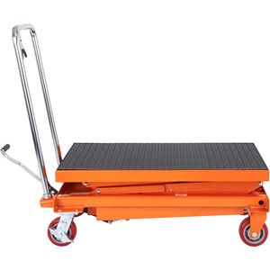 Carrello Elevatore Manuale a Doppia Forbice con Capacità di 350 kg, Altezza di Sollevamento 150 cm, 4 Ruote con Tappetino Antiscivolo, Sollevatore Idraulico per Carichi Pesanti - Product Image 2