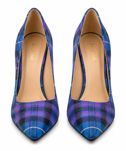 Tacones Altos Escoceses con Estampado Tartán para Mujer, Personalizados, para Bodas y Fiestas, Fabricante OEM - Product Image 4