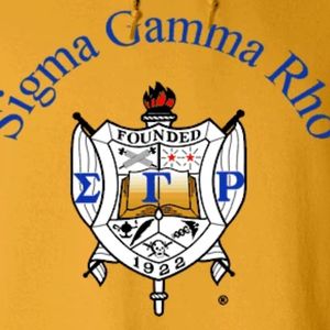 Sudadera con Capucha con Emblema del Escudo de Sigma Gamma Rho, Azul Real, para Mujer, Sudadera de Forro Polar de la Hermandad Griega, Personalizada, Informal, Universitaria - Product Image 3