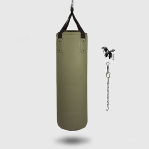 Sacs de frappe de boxe en cuir véritable de haute qualité, fabriqués directement en usine, sacs de frappe d'entraînement avec remplissage de sable - Product Image 2