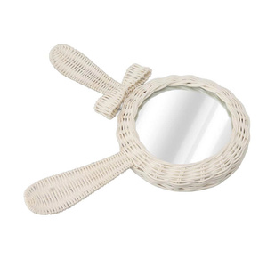 Espejo de Pared Decorativo con Orejas de Conejo de Ratán, Ideal para el Hogar, Hoteles, Resorts, Dormitorios Infantiles, Cuartos de Bebé, para Colgar - Product Image 2