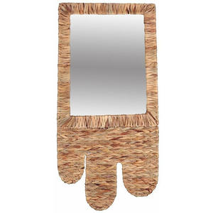 Nouveau produit : Autocollant mural multifonctionnel artisanal en jacinthe d'eau et jonc de mer, style bohème antique, Vietnam Premium Living - Product Image 2