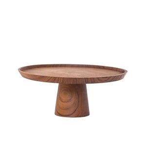 Timeless Handmade Round Wooden Cake Stand with Customizable Options for Elegant Dessert Serving and Home Kitchen Display - Product Image 1