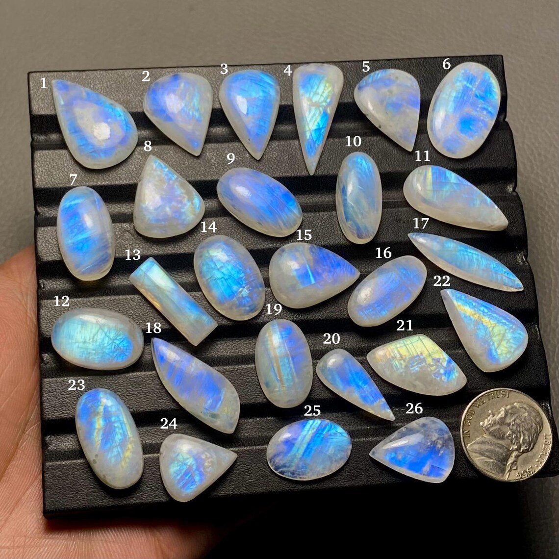 loose rainbow moonstone