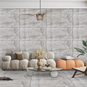 Azulejos de Porcelana Esmaltada de Lujo Modernos de 60x120cm, Aspecto de Mármol Mate, para Uso en Interiores - Product Image 5
