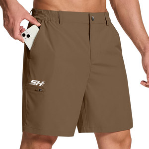 Men's Golf Shorts Lightweight Stretchable Waistband Polyester Spandex Blended Material Side And Back Pocket Wear Wholesale Short - Product Image 1