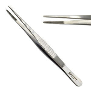 Ensemble de 3 instruments de microchirurgie manuels en acier inoxydable : porte-aiguilles, pinces, ciseaux chirurgicaux, pinces à épiler - Product Image 4