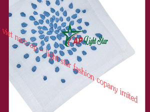 Serviettes de cocktail brodées de produits chauds frais du Vietnam pour les fêtes - Product Image 4