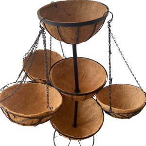 Pot de fleurs en fibre de coco biodégradable et écologique pour semis, pépinières et plantation en jardin - Product Image 3