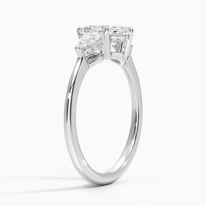 Bague SOJ 09 en argent 925, sertie de trois diamants taille marquise, 2 carats, couleur D, VVS1, moissanite certifiée GRA, prix bas - Product Image 2
