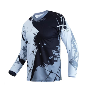 Jersey de Motocross de Alta Calidad Personalizable, Talla Grande para Hombre, Secado Rápido, Transpirable, Elástico, % Poliéster, Manga Larga - Product Image 1