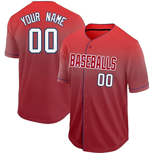 Maillot de baseball personnalisé avec impression de nom, OEM, sublimation, achat en polyester, maillots de baseball sublimés pas chers, maillot de baseball vierge personnalisé - Product Image 1