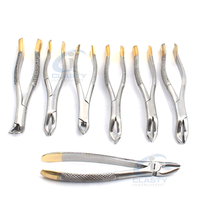Pinzas de Extracción Dentales de Acero Inoxidable, Kit de Instrumentos Quirúrgicos Manuales, Empuñadura Moleteada Plateada, Clase I, Diseño de Empaque Personalizado - Product Image 5