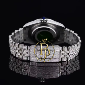 Montre à quartz de luxe pour homme Briva, bracelet en acier inoxydable, boîtier, affichage analogique, fermoir pliant de sécurité, cadran en verre de 25 mm, écologique - Product Image 3