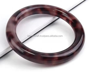 Femmes eau ondulation résine poignée sac à main beau Bracelet époxy cercle porte-clés bijoux à la mode anneau sûr élégant - Product Image 1