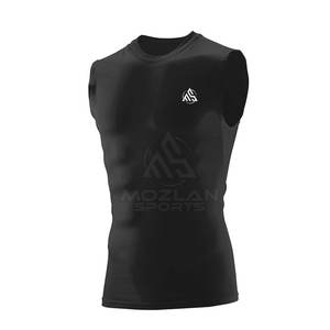 Haut de compression pour homme avec logo personnalisé, faible MOQ, nouvelle arrivée, en vente en ligne - Product Image 1