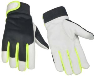 Guantes de Trabajo de Cuero de Grano de Búfalo, Suaves y Cómodos, Resistentes a la Abrasión, Protección para las Manos, Guantes de Jardinería - Product Image 1