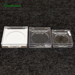Wholesale Custom Eco-Friendly Black PET <b>Plastic</b> Blush <b>Container</b> Single Pan Highlighter Boxes Transparent 5G Cosmetics Storage - Product Image 4