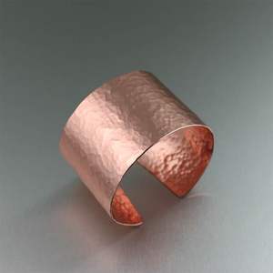 Bracelet en cuivre naturel, accessoire de mode en cristal pour le bien-être et l'augmentation de l'énergie - Product Image 5