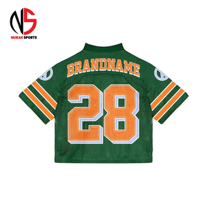 Maillot de football vintage Nurak pour homme, sur mesure, coupe ample et carrée, en maille, avec col en V, idéal pour les sports d'été 2026 - Product Image 4