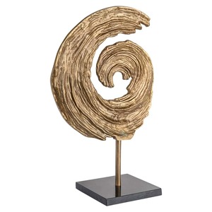 Sculpture abstraite en bronze 60 cm, décoration artistique contemporaine pour table, forme irrégulière, faite à la main, décoration de salon - Product Image 3