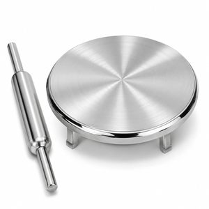 Rouleau à pâtisserie classique en laiton poli, conception sans joint, Polpat Chakla Belan, pour un service de repas de mariage plus rapide et plus facile - Product Image 5