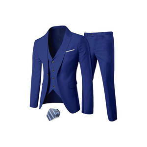 Traje de Boda Transpirable de Terciopelo (Blazer+Pantalones+Chaleco) Traje Formal de Negocios de 3 Piezas - Product Image 5
