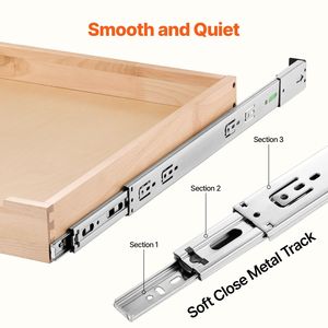 20\"W X 21\"D Pull Out Soft Close Wood Drawer Cabinet Organizer <b>Slide</b> Out <b>Shelf</b> - Product Image 3