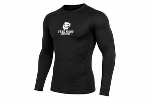 Rashguard à manches longues pour homme Free Fight Industry, noir, séchage rapide, respirant, écologique, UPF50+, antibactérien, 140g - Product Image 4