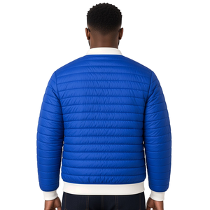 Chaqueta Acolchada Azul Rey para Hombre Phi Beta Sigma con Letras Griegas Bordadas y Cremallera Completa, Ligera y Acolchada para Invierno - Product Image 2