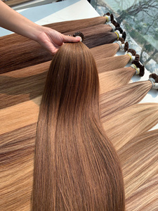 ราคาขายส่ง 100 กรัม เส้นผมต่อแบบเคราตินคุณภาพพรีเมียม ผมแท้เวียดนามทุกสี ยาว 60 ซม. - Product Image 6